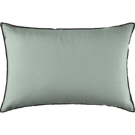 Housse de coussin en Lin lavé légèrement froissé  CARLINA (1/4)