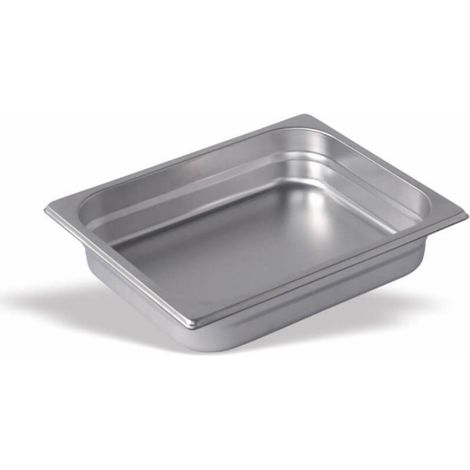 Bac Gastro Inox GN 1/2 - P 40 mm - Lot de 6 - Pujadas