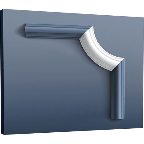 Elemento angular decorativo de estuco Orac Decor P4020A LUXXUS para cornisa moldura marco perfil