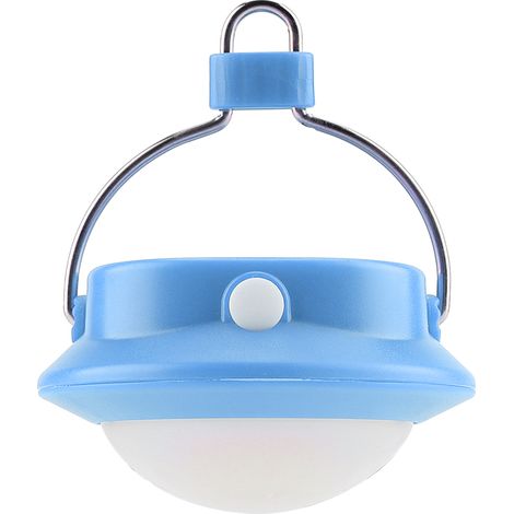Ultrahelle runde COB-LED-Campinglampe, Mini-Outdoor-Hakenlampe, blaues Nachtlicht, zum Aufhängen, für Zelt, Wandern, Outdoor-Nacht. (1/5)