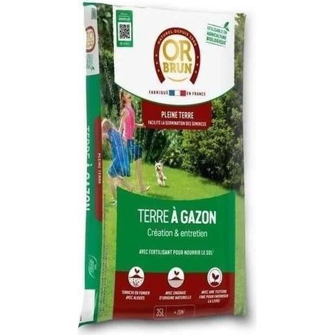 Terre à Gazon Or Brun 35 L  Bio & Spécial Regarnissage