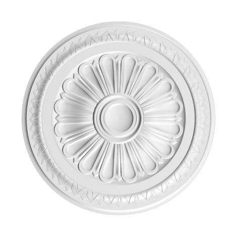 Orac – R14 Rosace de plafond ø 33.5cm – moulure décorative en polyuréthane – effet plâtre – facile à peindre – vendue à l'unité