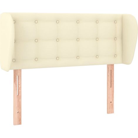 Maison Exclusive - Kopfteil mit Ohren Creme 93x23x78/88 cm Kunstl