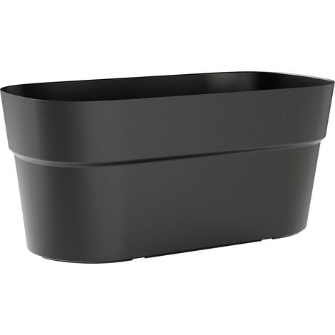tera® Pflanzgefäße SIRIO Ash anthrazit rechteckig 78 x 38 cm - Kunststoff
