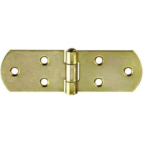 MASIDEF-CONNEX- CERNIERE A BISCOTTO ZINCATE GIALLE 140X35