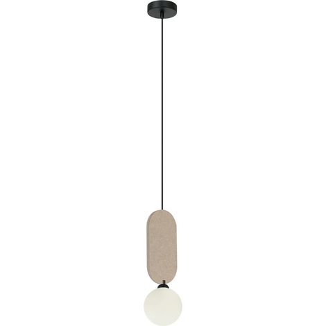 Lampada a sospensione LORENZO feltro beige sfera G9 Italux (1/2)