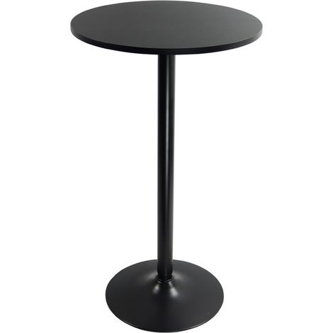 Table de bar ronde 60cm – Plateau en carton PDF étanche – Hauteur 106cm – Structure acier stable – Pour espaces confinés – Kktoner