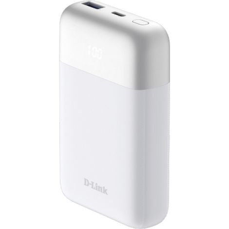 D-Link DPP-101 Powerbank 10000 mAh   USB-A, USB-C® Weiß (1/2)