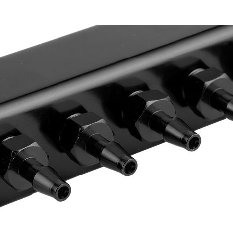 Fahrzeugmodifikation: Ansaugkrümmer mit Turbo-Wastegate, 6-Port-Adapter, schwarz (1/5)