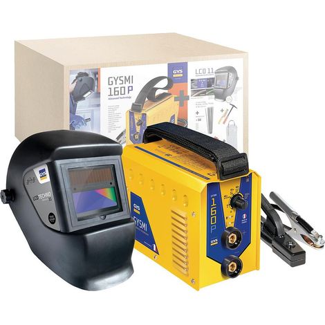 GYS – Poste à souder MMA 160A – Courant continu pour fusion douce – Ultra portable 4,2 kg – 50 électrodes rutiles Ø 2mm – 13360
