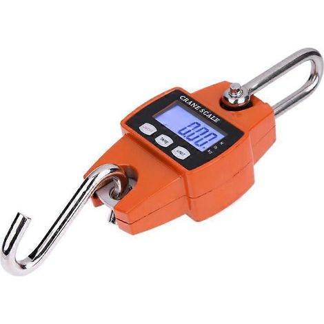 Mini balance pour grue suspendue, balance robuste avec crochet de suspension, affichage LCD numérique portable, balance de chantier Steelyard 300 kg (1/5)