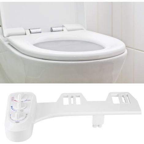 G1/2 Gewinde Bidet-Toilettenaufsatz für Warm- und Kaltwasser Einfache Installation Doppeldüsen-Bidet (1/5)