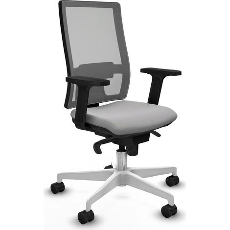 Piqueras y Crespo Chaise Ergonomique Gris Clair Bureau (1/3)