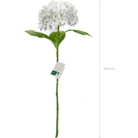 Fiore artificiale - Ortensia Premium, 69 cm, bianco (1/3)