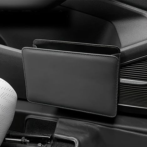 Universeller, faltbarer Mülleimer – Aufbewahrungstasche fürs Auto – Wasserdicht – Innenfach – Schwarz