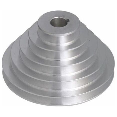 Poulie en aluminium à 5 plis – Diamètre intérieur 19 mm – Diamètres extérieurs 54-150 mm – Pour courroies trapézoïdales type A