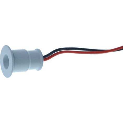 4 PZ Mini Faretto Led Da Incasso 1W DC 12V Neutro 4000K Carcassa Bianca Angolo 120 Gradi Foro 15mm 20X25mm