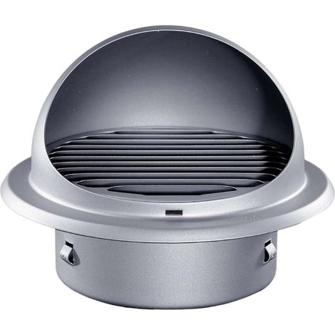 Grille de Ventilation Ronde à Lamelles 6 Pouces 150 mm avec Filet Anti-insectes pour Extracteur de Plafond Couvercle d'évent Salle de Bain Conduits de Hotte Acier Inox Gris Argent 1 Pièce (1/5)