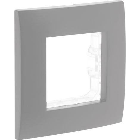 Zenitech – Plaque de finition métal simple – Support inclus pour fixation sécurisée – Fixation à vis ou griffes – Certification NF