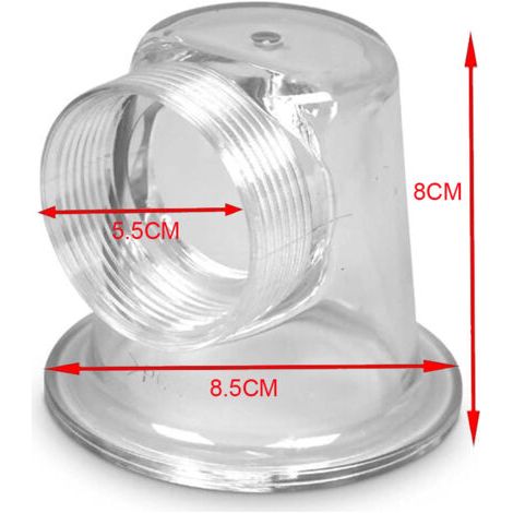 Coude transparent pour couvercle de pompe SPS – Compatible SPS100/75/50/25