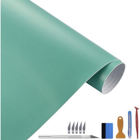 Matte Vinylfolie für Auto, selbstklebend, blasenfrei, 30x300cm, blau (1/5)