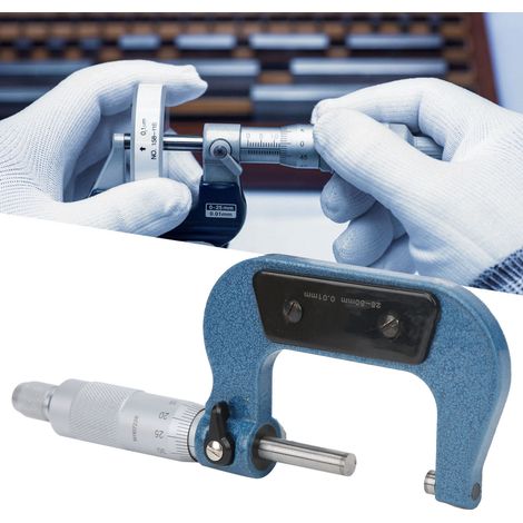 Mikrometer 25–50 mm – Standard-Außenschraubenmikrometer, blau (1/5)