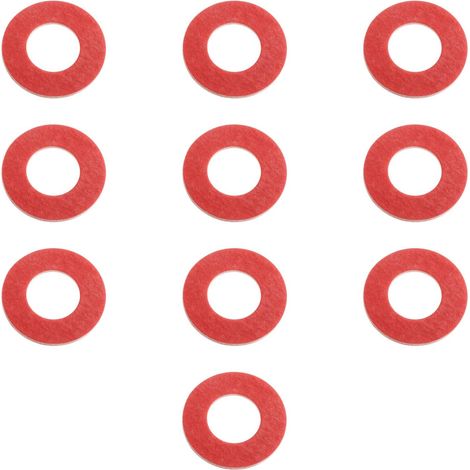 10 Pieces Oil and Drain Plug Gaskets 8x14x1 mm Compatible with Vespa ET2 ET4 Zip TPH Scooters 8x14x1 mm (1/5)