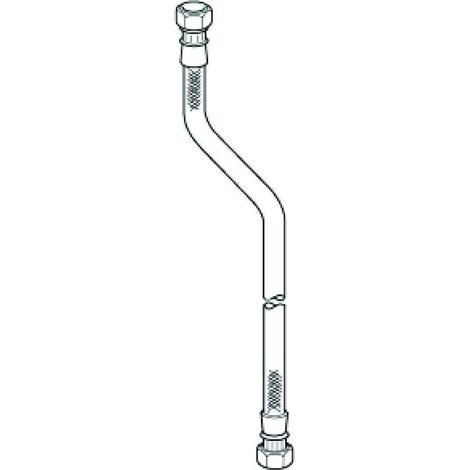 Hansa Anschlußschlauch 59912247 Länge 800mm, G3/4xG3/4