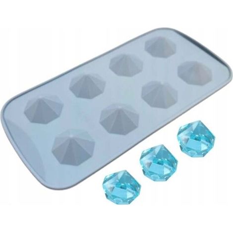 Moule en silicone pour chocolats en forme de losange – 8 cavités, antiadhésif et résistant à la chaleur jusqu'à 230 °C - AquaForge