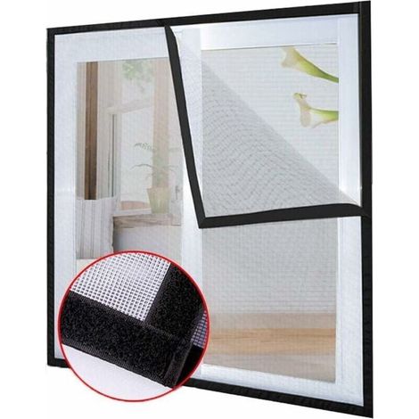 Mosquito net with adhesive tape for balcony window mosquito net (1.2 x 1.5 M) (1/5)
