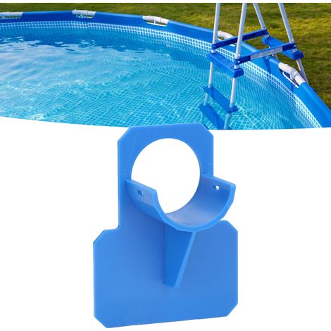 Supports de tuyaux pour piscine hors-sol, supports de tuyauterie avec attaches et ruban pour spa, couleur bleu