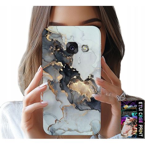 Custodia per Samsung A5 2017 - elegante effetto marmo, motivi femminili alla moda (1/5)