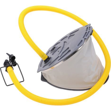 Pompe à Air à pied Portable en plastique Compact, pour bateau gonflable de pêche, canot pneumatique en caoutchouc, Kayak (1/5)