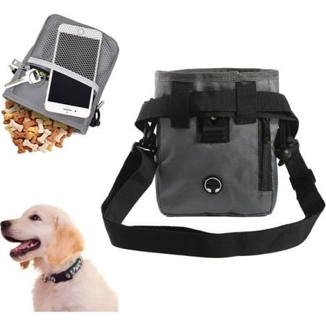 Sac à Friandises - Non spécifié - Gris - Tissu Oxford - Doublure imperméable - Pratique pour chiens (1/4)