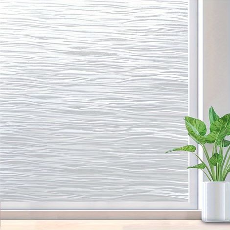 Film de confidentialité pour fenêtre, film d'isolation thermique, film opaque anti-regard, idéal pour la salle de bain et la cuisine, 60 x 200 cm (1/5)