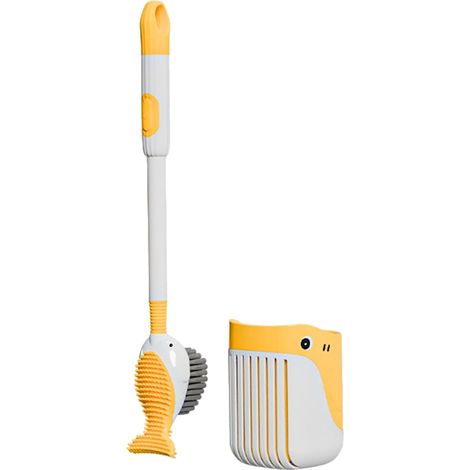 CCYKXA Toilet Brush - Cartoon Animal Cleaning Tool - Refillable Handle Dispenser - Bathroom Hygiene Device - Household Cleaning - Toilet Maintenance, Cleaning (1/5)