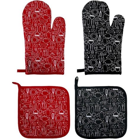 Ensemble de gants et maniques de cuisine (1/5)