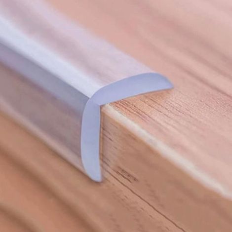 Protecteur de Bord Silicone, Coins de Sécurité Bébé, Protections Tables, Armoires, Meubles, 10mm×10mm×2.2mm, 6M (1/2)