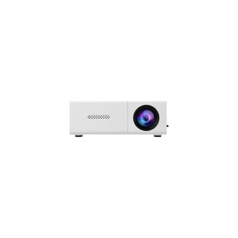 QORVA-Mini projecteur portable Full HD 1080p avec télécommande, compatible HDMI/audio/tablette/PC/USB, blanc XXW