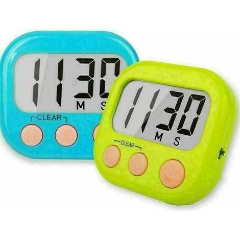 Timer digitale magnetico di grandi dimensioni per insegnanti e bambini, confezione da 2 pezzi. (1/4)