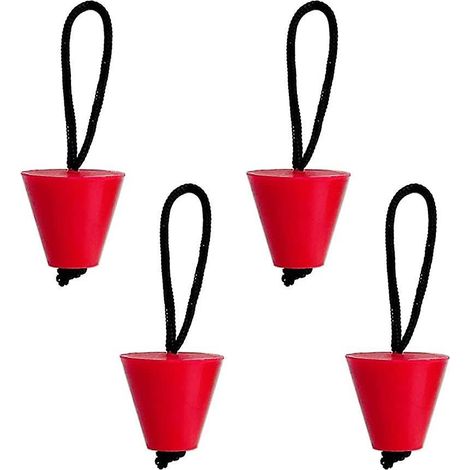 Lot de 4 bouchons de vidange pour kayak, bouchons universels en silicone avec cordon pour trous de vidange (1/5)