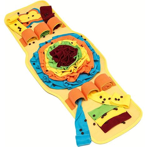 Tapis olfactif pour animaux - Tapis interactif en forme de montre, jouet de recherche de nourriture pour chats et chiens, 90 x 30 cm
