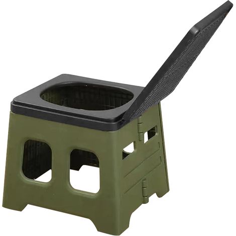 Ortviai Toilette Portable Pliable pour Voiture et Camping – Capacité 150 kg, Polypropylène, 37 x 30 x 30,5 cm