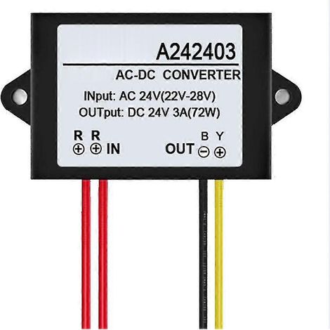 Module adaptateur convertisseur d'alimentation étanche mini 24 V CA vers 24 V CC 1/2/3 A Qinhai (1/5)