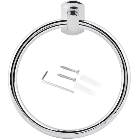 Handtuchring aus Edelstahl, Wandhandtuchhalter für Badezimmeraccessoires, platzsparendes Design mit praktischer Konfiguration, geeignet für