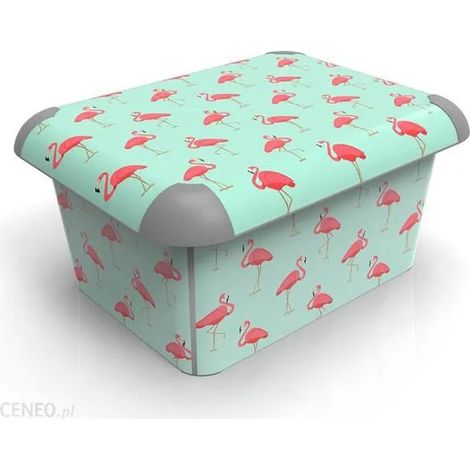 Boîte de rangement A4 flamants roses rotho 15L - 20x41x32 cm (1/2)