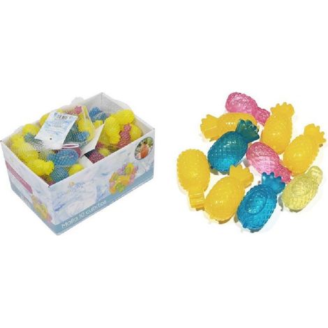 TRADE SHOP - Set 10 Pz Cubetti Ghiaccio Riutilizzabili Colorati Freezer Cocktail Forma Ananas - (1/2)