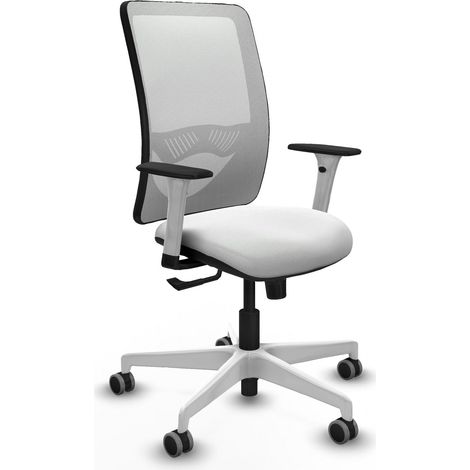 Chaise de bureau piqueras y crespo Zulema blanc ergonomique 65 mm (1/2)