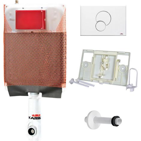 1PZ CASSETTA DI SCARICO WC INCASSO COMPLETA 'MONOLITH  kit