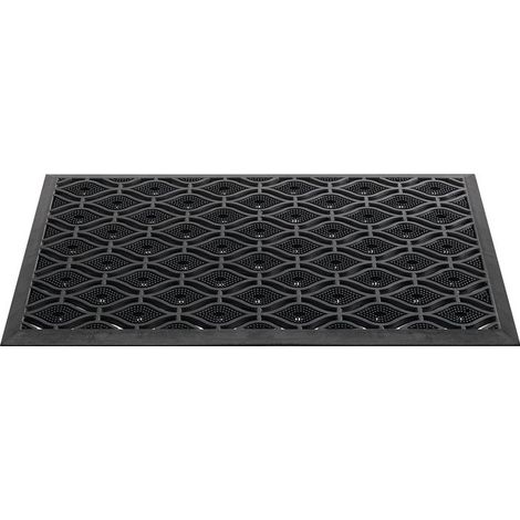 Alfombrilla de goma negra L450xW750xS15mm